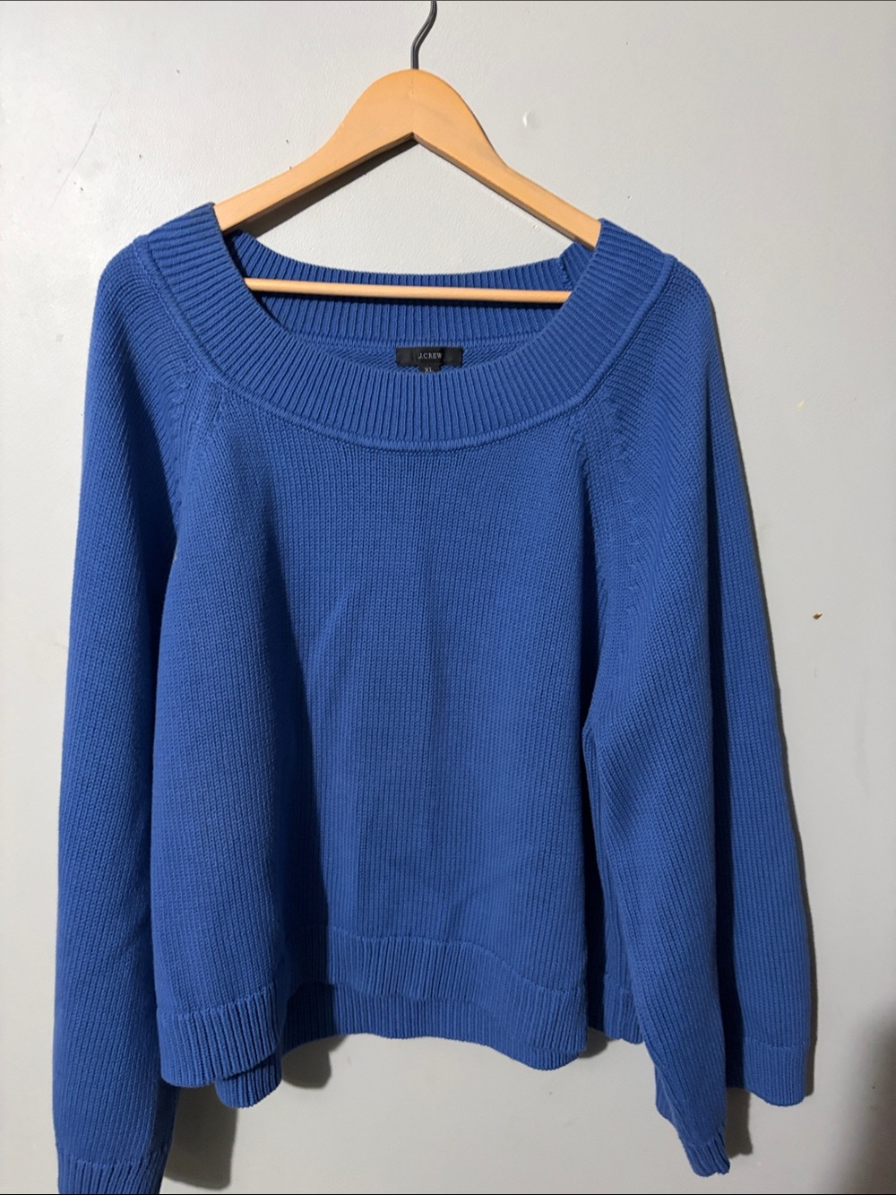 J. Crew Royal Blue Scoop Neck Sweater